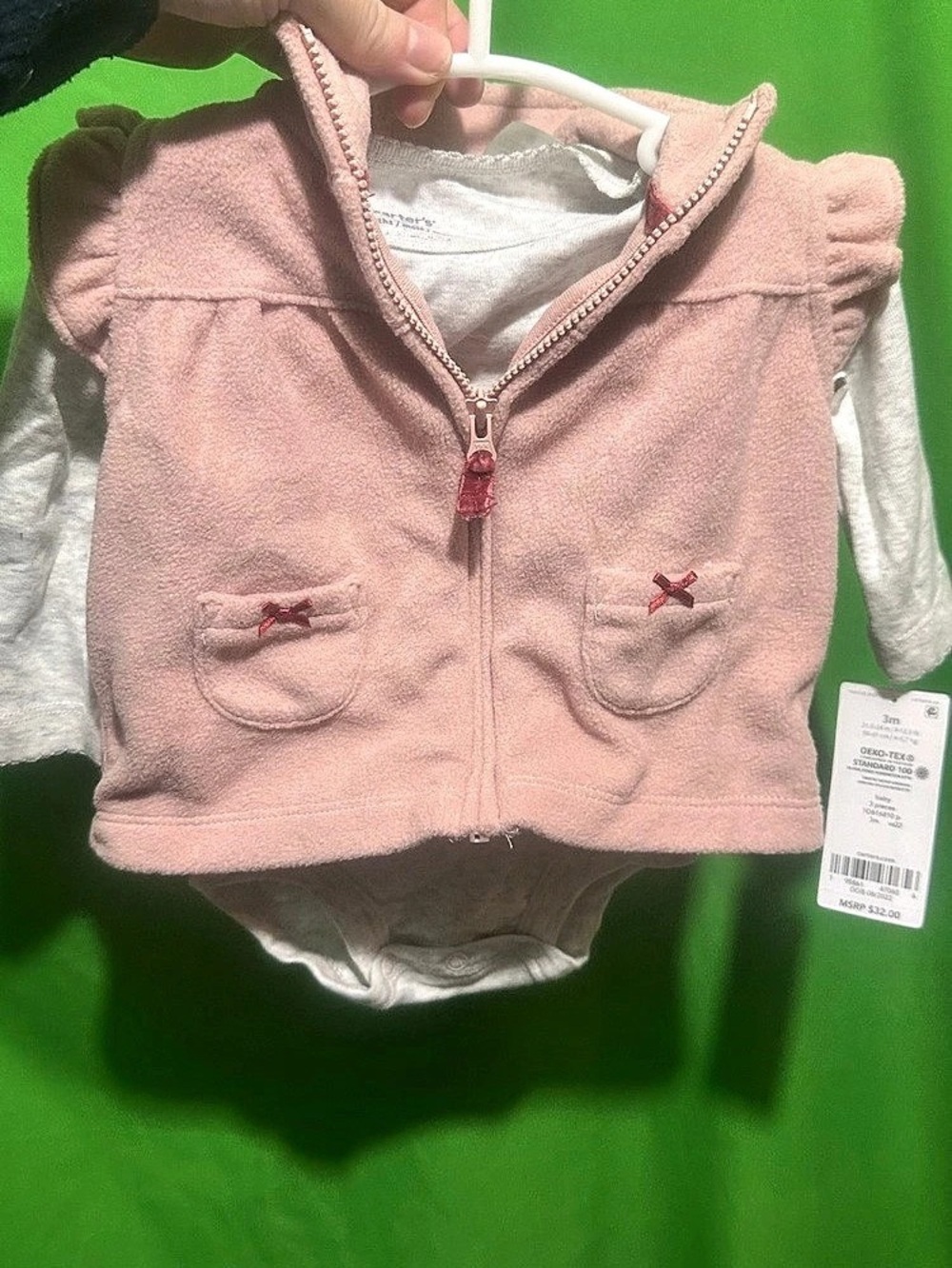 OshKosh B'gosh Pink Vest Baby 3M NWT